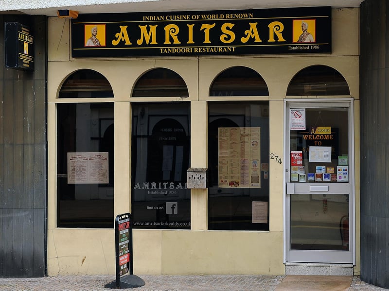 Amritsar Tandoori Restaurant in Kirkcaldy. Highly Commended went to Green Gates in Renfrew