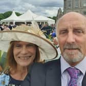 John Anderson and his wife Margaret at a garden party at Holyrood Palace. Picture: John Anderson/PA Wire