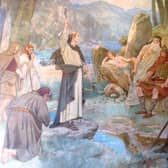 St Columba depicting coverting the Picts in a painting by William Brassey Hole. PIC: Creative Commons.
