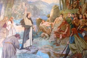 St Columba depicting coverting the Picts in a painting by William Brassey Hole. PIC: Creative Commons.
