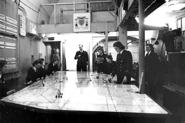 Plotting Room at Combined Operations HQ Fort Southwick