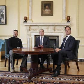 UK Prime Minister Keir Starmer flanked by Nato Secretary General Mark Rutte (right) and Ukrainian President Volodymyr Zelensky, all of whom will be paying close attention to Donald Trump's foreign policy (Picture: Kin Cheung - WPA Pool/Getty Images)