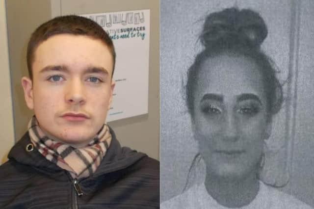 Missing teenagers, Liam Kennedy and Courtney Semple.