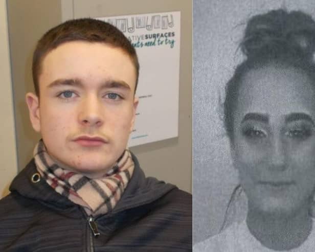 Missing teenagers, Liam Kennedy and Courtney Semple.