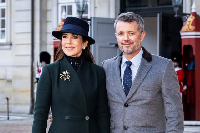 Denmark's Crown Prince Frederik and Denmark's Crown Princess Mary (Photo by IDA MARIE ODGAARD/Ritzau Scanpix/AFP via Getty Images)