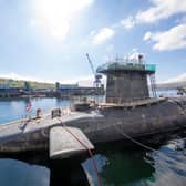 The HM Naval Base Clyde at Faslane, which hosts the Trident nuclear deterrent.