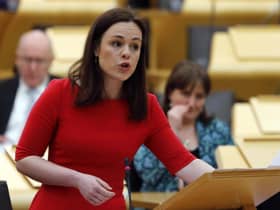 Scottish Finance Minister Kate Forbes says the Scottish Government's new national strategy on the economy will deliver an £8bn boost to the country (Picture: Andrew Cowan/Scottish Parliament via Getty Images)