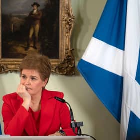 First Minister Nicola Sturgeon holds a press conference to launch the third Building a New Scotland paper yesterday (Picture: David Cheskin-Pool/Getty Images)