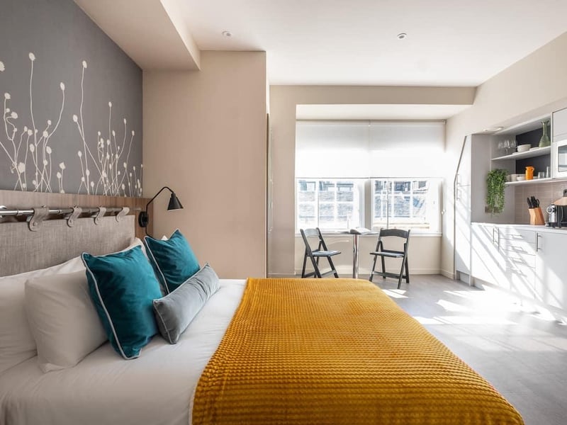 This sleek and modern apartment is situated in the heart of the New Town. Featuring a Hypnos® King Size Bed, a widescreen Smart TV and a fully-equipped kitchen, it makes an ideal home away from home to explore what the city has to offer. The price for two nights for two people sharing is £205.