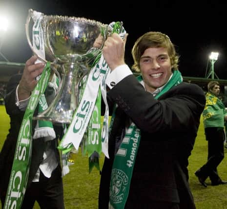 Stevenson with the League Cup in 2017.