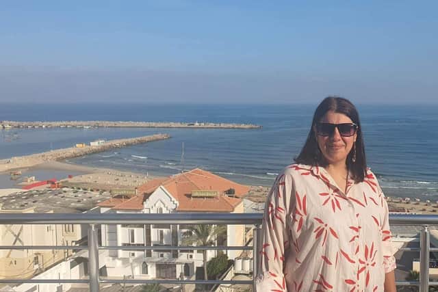 Riham Jafari, advocacy and communications coordinator for ActionAid, in Gaza before the war.