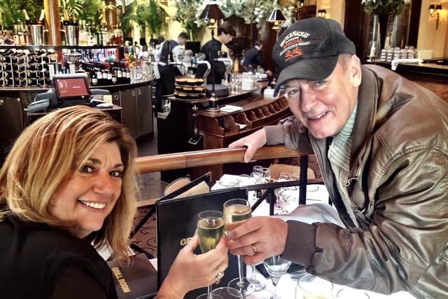 Eileen and Alan Longmuir celebrating their wedding anniversary