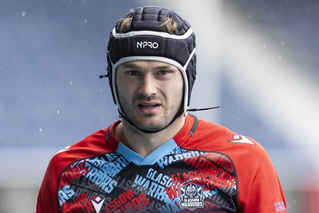 Richie Gray during a Glasgow Warriors training session at Scotstoun on May 28, 2024. (Photo by Ross MacDonald / SNS Group)