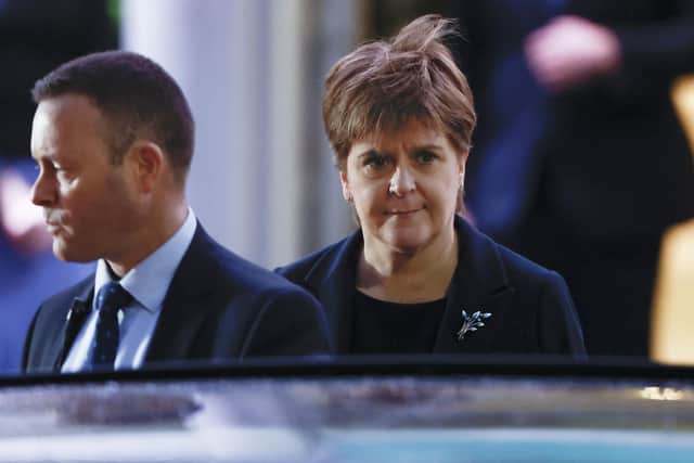 Former first minister Nicola Sturgeon leaves the UK Covid Inquiry hearing after her evidence session (Picture: Jeff J Mitchell/Getty Images)