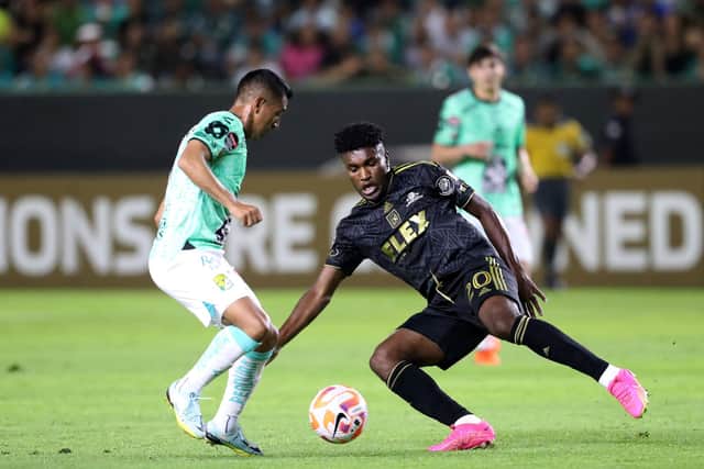 Rangers target Jose Cifuentes (right) in action for Los Angeles FC. (Photo by Refugio Ruiz/Getty Images)