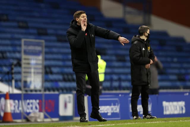 Rangers manager Steven Gerrard is entering a potentially pivotal period in the Premiership title race ahead of the second Old Firm showdown of the season at Ibrox on January 2.(Photo by Ian MacNicol/Getty Images)