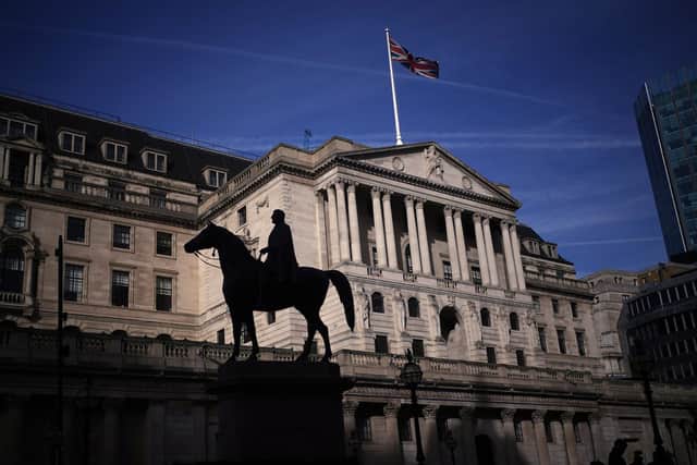 The Bank of England in the City of London is responsible for setting the bank base rate.