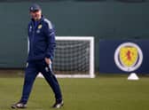 Scotland head coach Steve Clarke admits the World Cup play-off against Ukraine is unlikely to go ahead in June due to the ongoing conflict following the Russian invasion. (Photo by Craig Williamson / SNS Group)