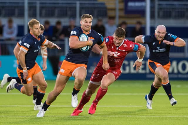 James Lang impressed for Edinburgh as a second-half substitute in the United Rugby Championship win over Scarlets. Picture: Ross Parker/SNS