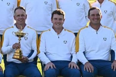 After making Luke Donald's team, Bob MacIntyre and Sepp Straka struck up a friendship during the Ryder Cup that could benefit the Oban man when he sets out on the PGA Tour in 2024. Picture: Paul Ellis/AFP via Getty Images.