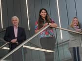 Moray Martin, Ishani Malhotra, and Ana Stewart. Picture: Stewart Attwood