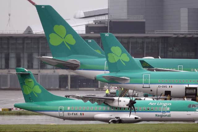 Aer Lingus has announced that a number of regional flights have been cancelled after operator Stobart Air ended its contract with the Irish airline. (Photo: Niall Carson/PA Wire)