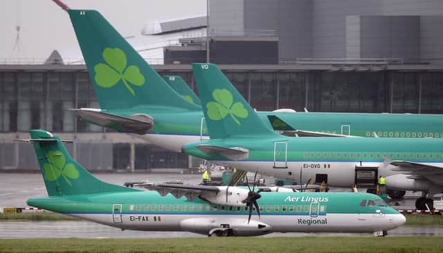 Aer Lingus has announced that a number of regional flights have been cancelled after operator Stobart Air ended its contract with the Irish airline. (Photo: Niall Carson/PA Wire)