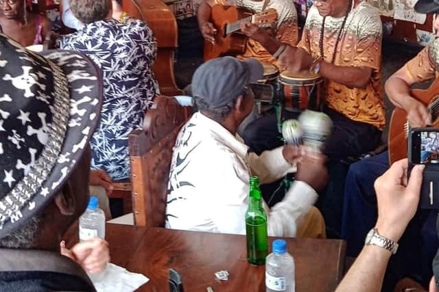 Afternoon matinee performance by local musicians at the famous Casa de la Trova traditional music centre in Santiago de Cuba. Pic: Caledonia Worldwide