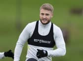 Hearts striker Stephen Humphrys is targeting a return from injury in time for the Edinburgh derby against Hibs on January 2.  (Photo by Mark Scates / SNS Group)