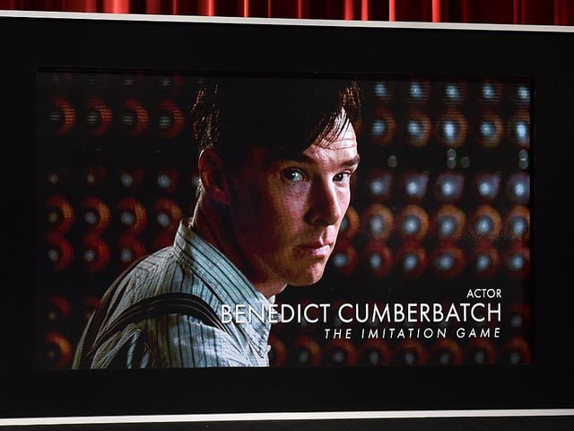 Cumberbatch stars as Alan Turing, a British mathematician who joins a cryptography team in order to decipher the German enigma code in World War II.