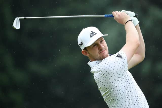 Connor Syme was pleased to pick up three birdies in the closing four holes to finish joint-fourth in the Austrian Open on Sunday. Picture: Warren Little/Getty Images