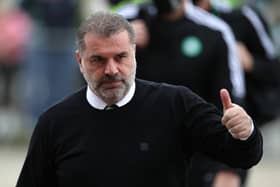 Celtic manager Ange Postecoglou has refused to get drawn into a discussion over referees following comments from chairman Ian Bankier. (Photo by Ian MacNicol/Getty Images)