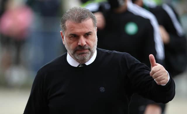 Celtic manager Ange Postecoglou has refused to get drawn into a discussion over referees following comments from chairman Ian Bankier. (Photo by Ian MacNicol/Getty Images)