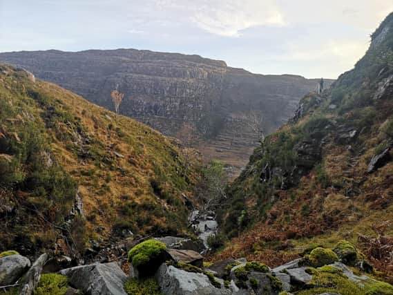 The view from the site of an illicit still found on National Trust for Scotland land at Torridon. PIC: NTS.