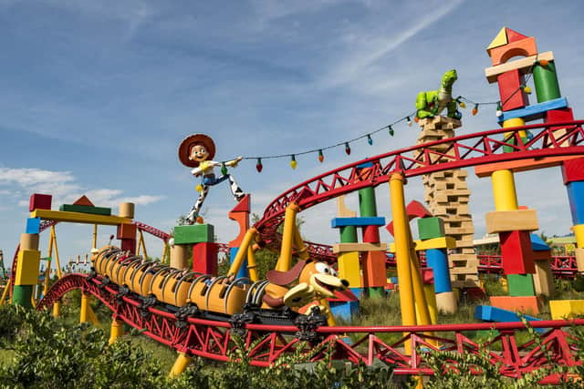 Slinky Dog Dash in Disney’s Hollywood Studios, one of the other roller coaster rides at Walt Disney World Resort in Florida. Pic: PA Photo/Disney.