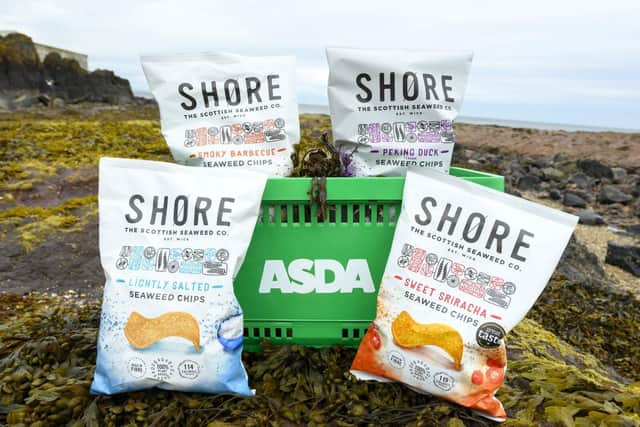 SHORE Seaweed Chips available in Scottish Asda Stores