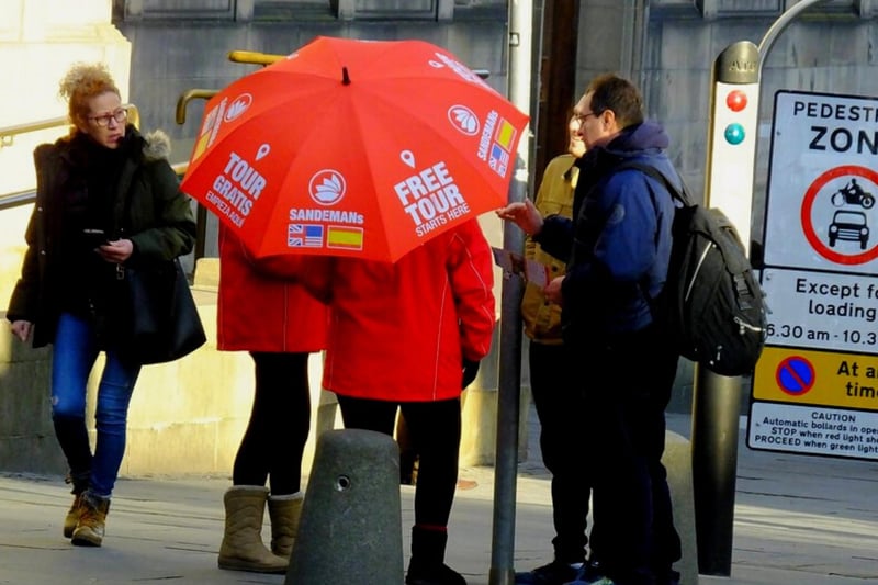 Speaking of the Royal Mile and Grassmarket, when walking through these areas you’ll notice a flurry of tourists eagerly following an umbrella-wielding individual who seems knowledgeable of Edinburgh. These free walking tours take place from the Royal Mile and give you a chance to learn more about Edinburgh’s heritage (but you may be asked to donate!)