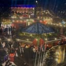 Edinburgh's Christmas Market in East Princes Street Gardens.