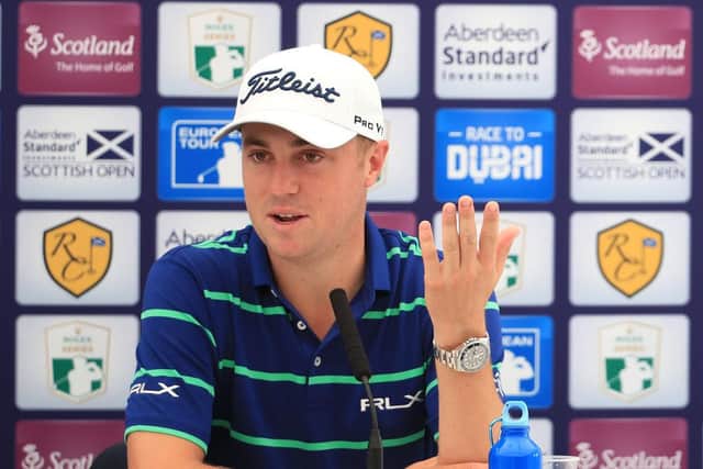 Justin Thomas is making his second appearance in the event at The Renaissance Club, having also teed up at the East Lothian venue in 2019. Picture: Andrew Redington/Getty Images.