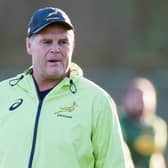 Director of Rugby Rassie Erasmus  during  a South Africa training session at Peffermill Playing Fields, on November 09, 2021, in Edinburgh, Scotland.  (Photo by Ross Parker / SNS Group)
