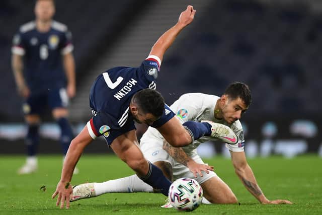 Scotland's midfielder John McGinn could make a return. (Photo by ANDY BUCHANAN/AFP via Getty Images)