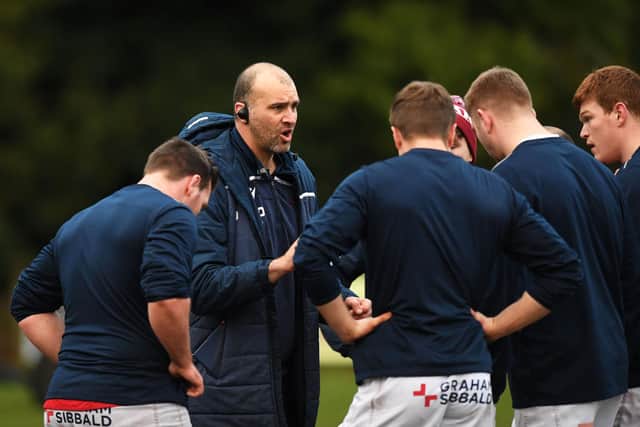 Watsonians head coach Fergus Pringle.