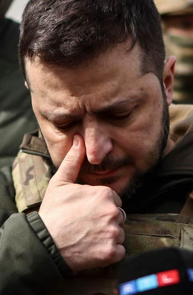 President Volodymyr Zelensky said he did not want to conceded any territory.