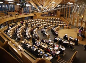 Parliament during the debate for the Stage 3 Proceedings of the Gender Recognition Reform (Scotland) Bill.