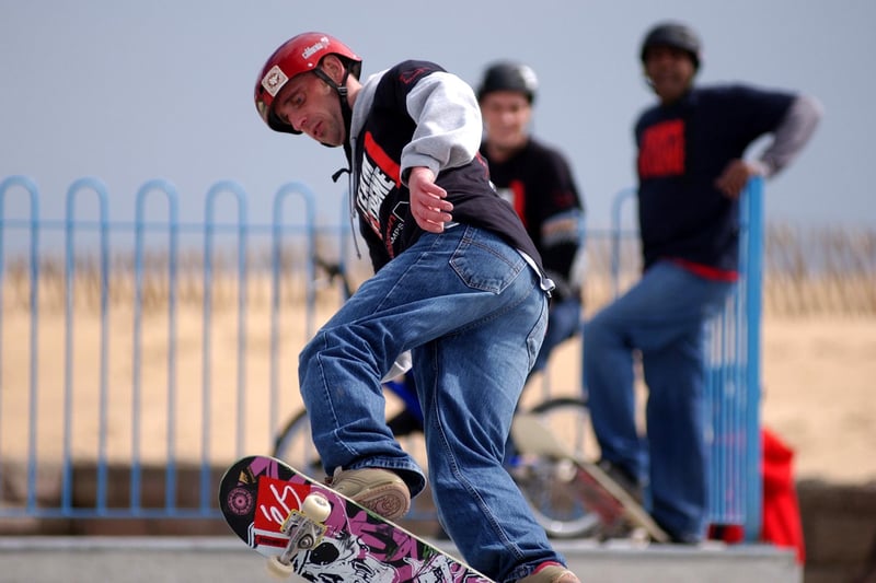 Members of the Team Extreme were pictured at the launch of the new Foreshore Skate Park in 2004.