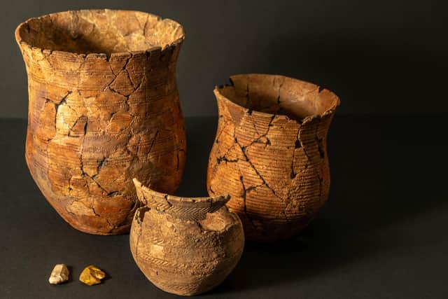 Continental pottery found at a Bronze Age site in Kilmartin Glen. PIC: Contributed
