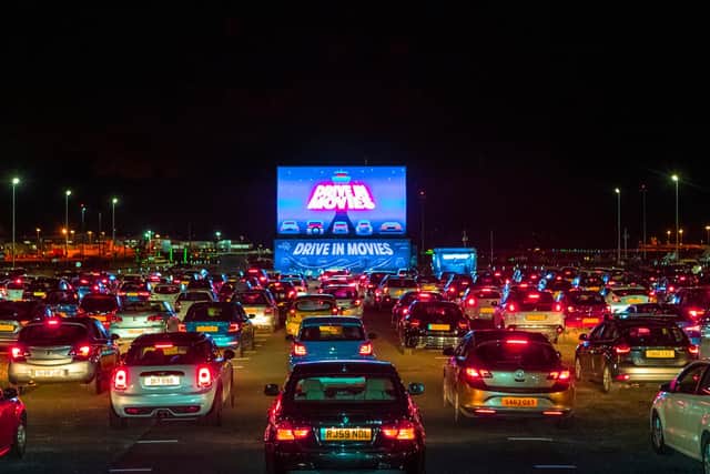 A week of drive-in movies was due to be staged at Edinburgh Airport in the run-up to Christmas. Picture: Lloyd Smith