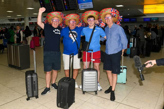 There were plenty of sombreros amongst the Rangers support. (Photo by Craig Foy / SNS Group)