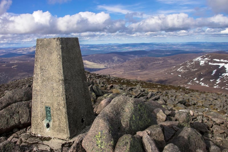 Another peak in the Cairngorms National Park, Mount Keen is the most easterly Munro and offers a straightforward path to the top for climbing newbies.