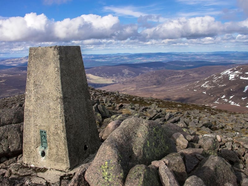 Another peak in the Cairngorms National Park, Mount Keen is the most easterly Munro and offers a straightforward path to the top for climbing newbies.